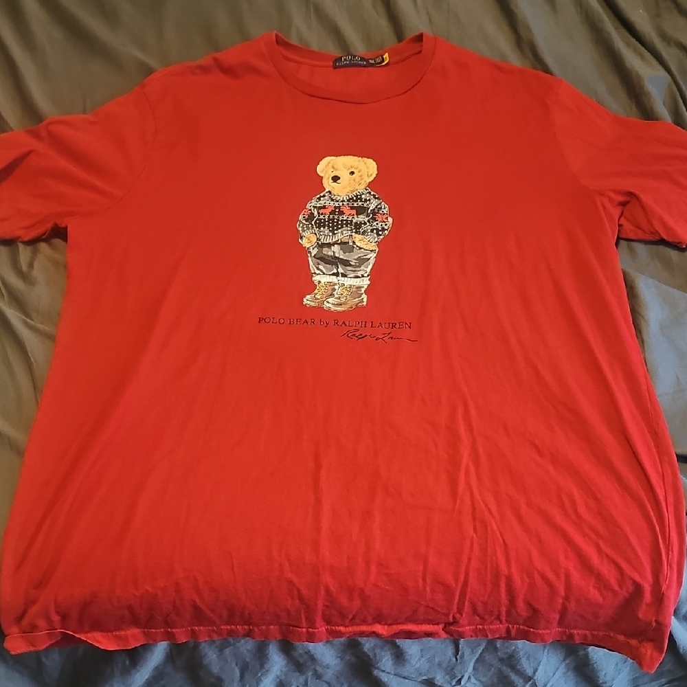 Ralph Lauren Red Polo Bear Graphic Tee